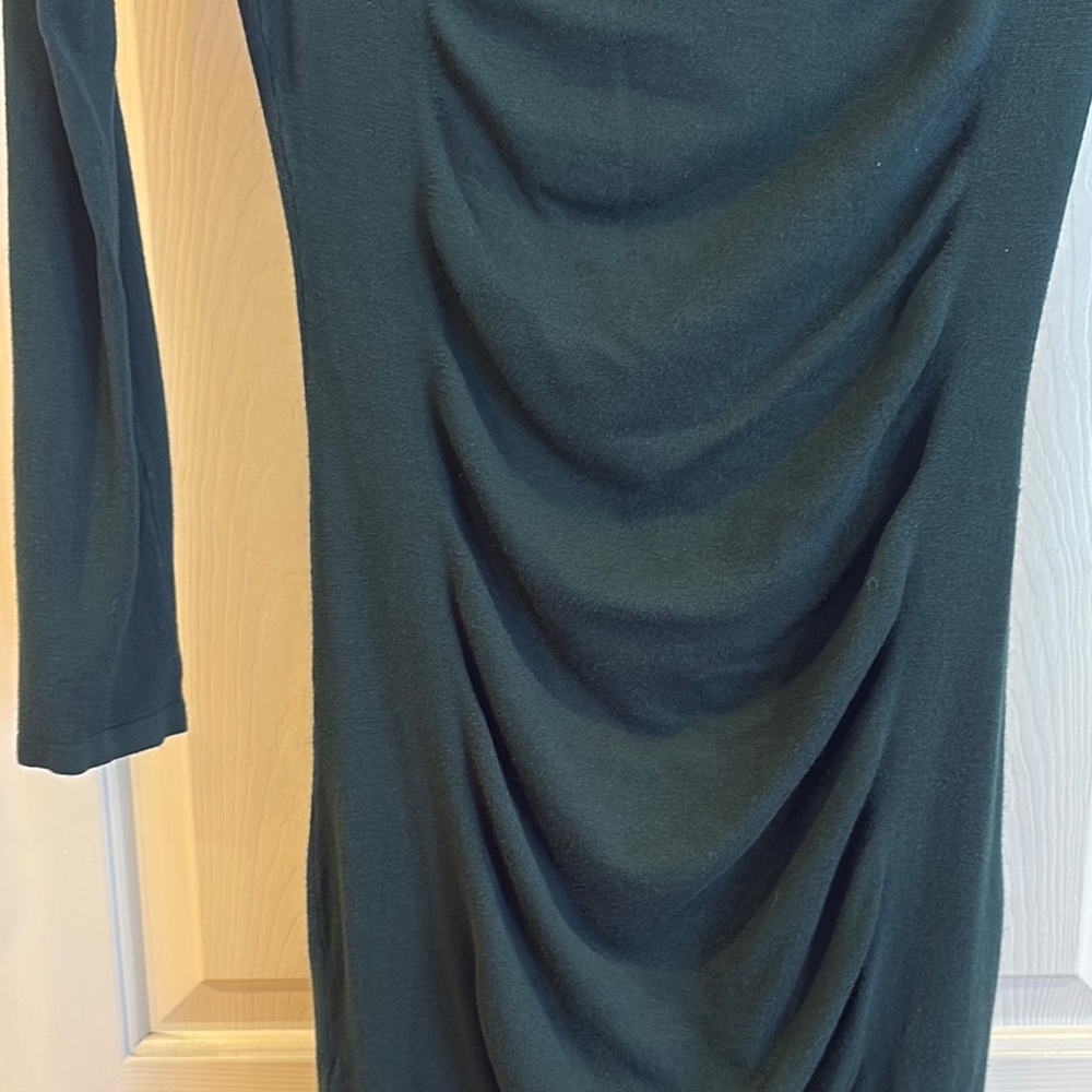 Express Black Ruched Dress - Picture 2 of 2
